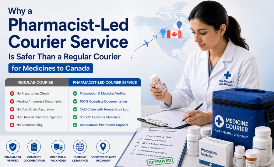 Why a Pharmacist-Led Courier Service Is Safer Than a Regular Courier for Medicines to Canada