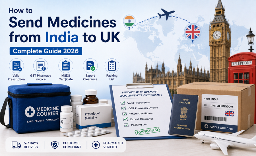 How to Send Medicines from India to UK - Complete Guide 2026