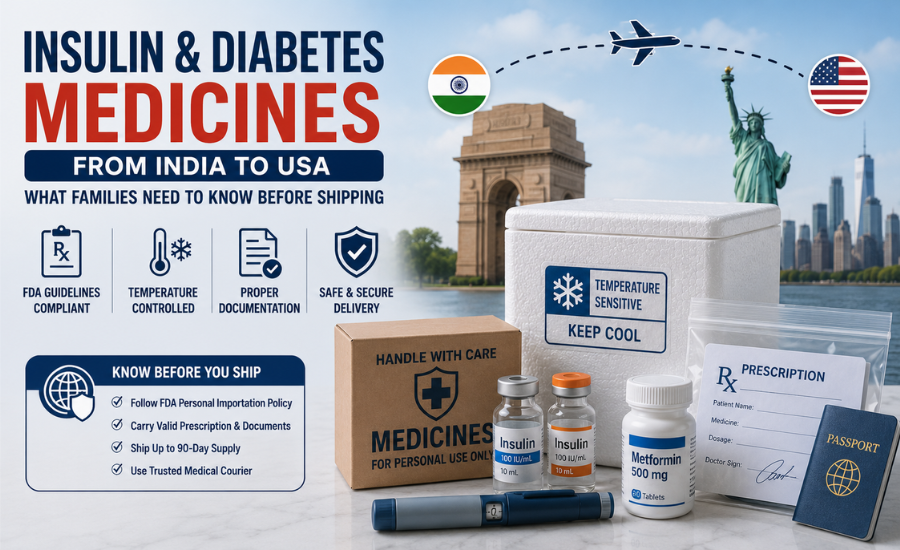 Insulin & Diabetes Medicines from India to USA: What Families Need to Know Before Shipping