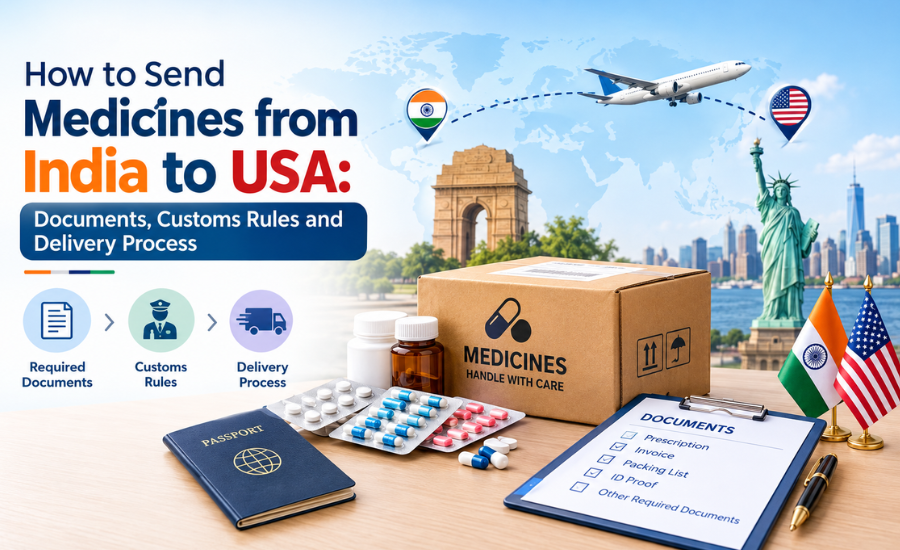 How to Send Medicines from India to USA: Documents, Customs Rules and Delivery Process